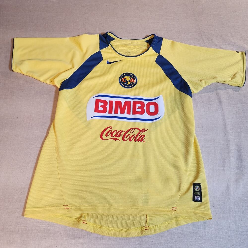 Club América 2005–07‎ Nike Sphere Dry Jersey | Bimbo, Coca‑Cola, Corona | Small